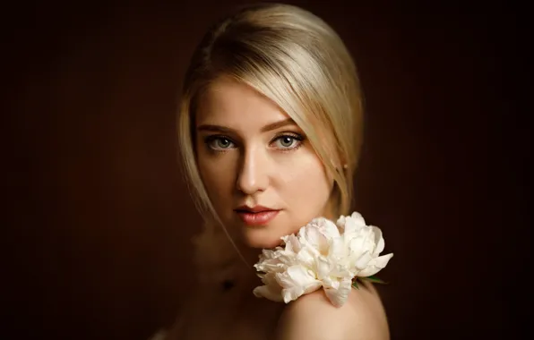 Picture look, girl, blonde, Ksenia Sergeeva