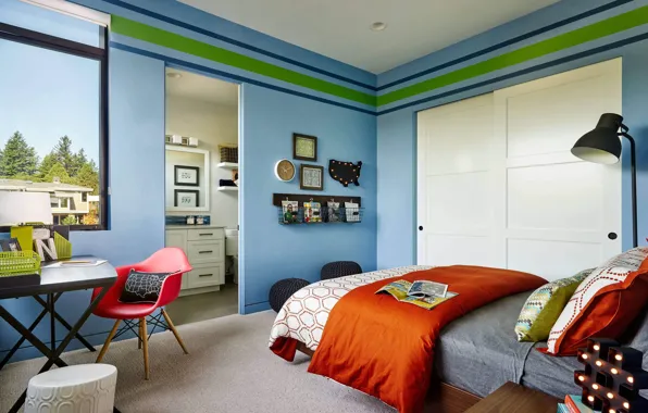 Room, interior, bedroom, Sandhill Crane