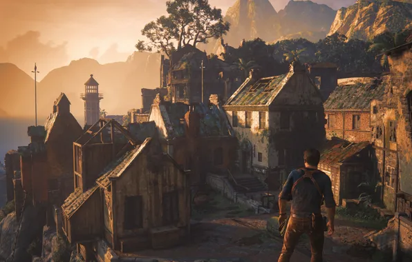 Building, Naughty Dog, Playstation 4, Uncharted 4: A Thief's End, Libertaliya, Nathan Drake
