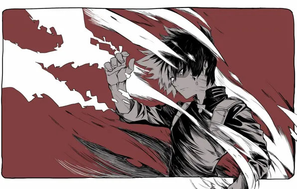 Movement, art, guy, Boku no Hero Academy, Todoroki Shoto