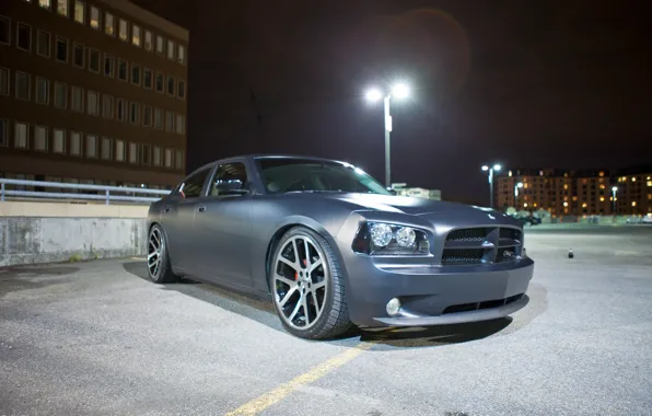 Night, lantern, Dodge, dodge, charger, the charger, grey. before