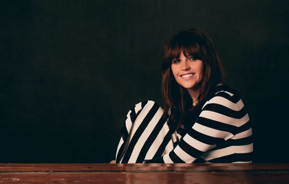 Pose, smile, makeup, dress, actress, hairstyle, brown hair, photoshoot