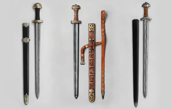Picture Swords, Meroving, Carolingians