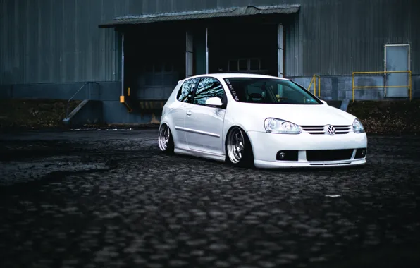 Volkswagen, white, Golf, golf, Volkswagen, MK5