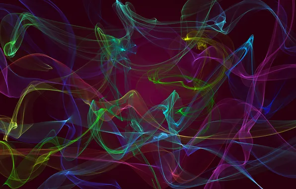 Colors, abstract, background, neon, fractal