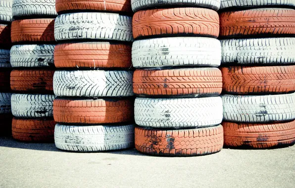 Picture white, red, tires, photo, photographer, rubber, markus spiske