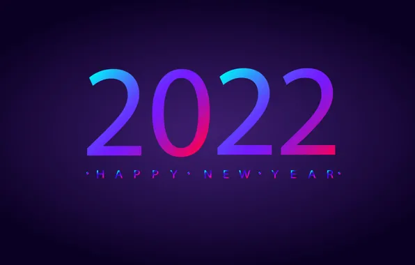 Holiday, neon, New Year, figures, Happy New Year, happy new year, Merry Christmas, 2022