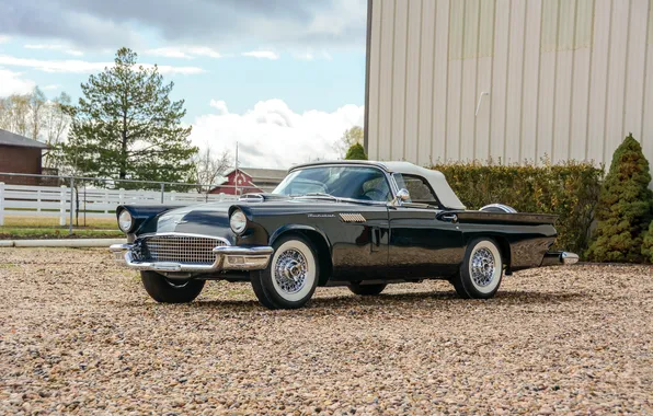Ford, Ford, 1957, retro cars, Thunderbird, retro cars, Ford Thunderbird E-Code, E-Code