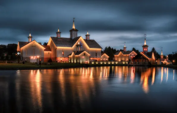 Lights, the evening, PA, West Donegal Township
