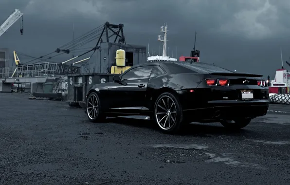 Chevrolet, Camaro, black