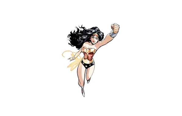 Minimalism, art, Wonder Woman, dc universe, Diana Prince