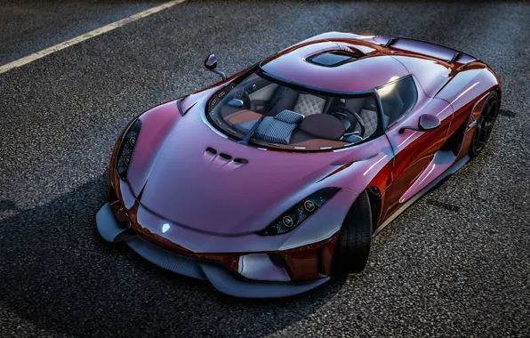 Road, style, supercar, Grand Theft Auto V, Koenigsegg Regera