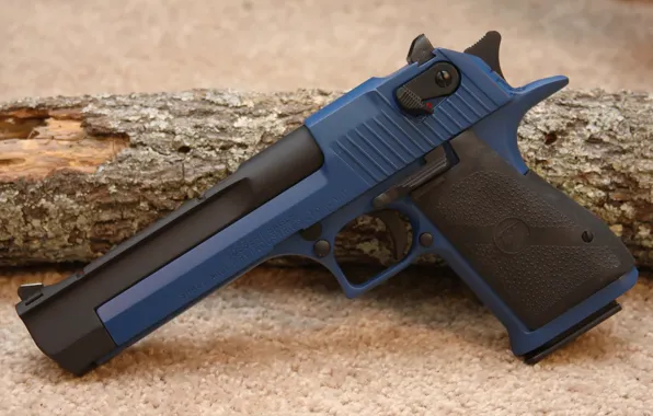 Picture pistol, Gun, blue, Desert Eagle, handgun