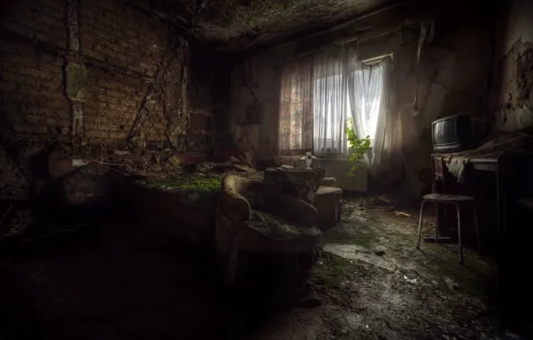 Horror, Another room, decayed buildings, abandoned hotel