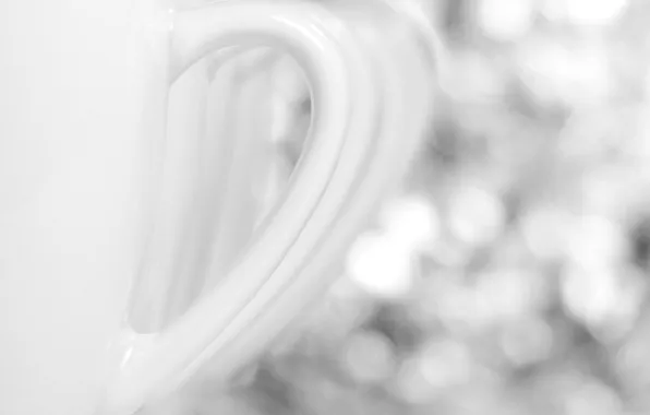 White, color, handle, mug, Cup, bokeh