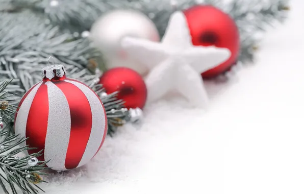 Decoration, the ball, new year, bokeh, bokeh, Merry Christmas, ball, decoration