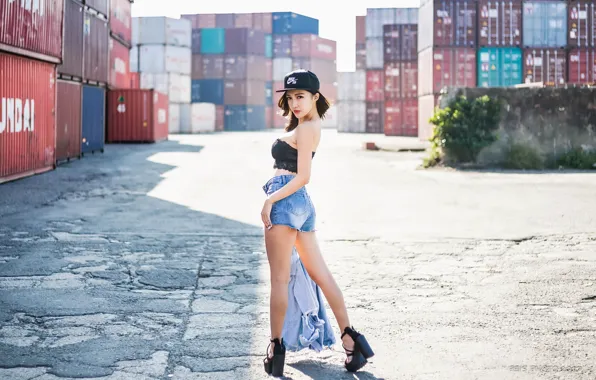 Picture look, girl, background