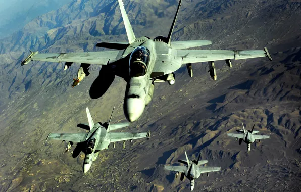 Flight, fighters, Hornet, FA-18