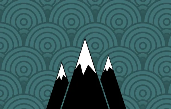 Mountain, minimalism, texture, slope