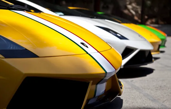 Car, Lamborghini, Gallardo, the front