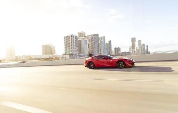 Car, wallpaper, Ferrari, supercar, Superfast, 812