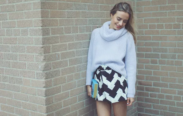 Girl, wall, book, Sonya Esman
