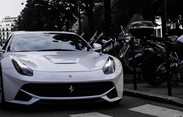 Supercar, ferrari, front, f12 berlinetta