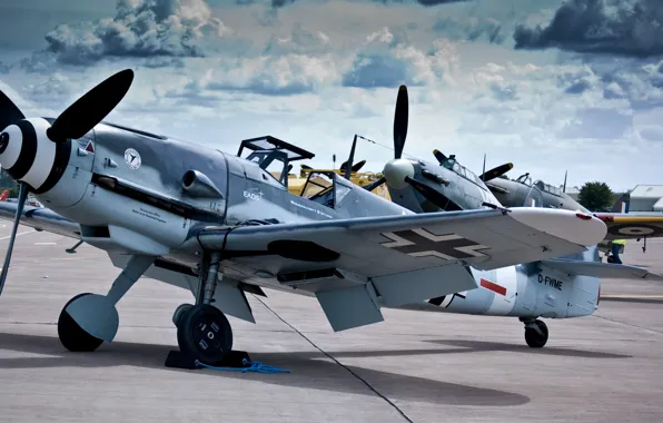 Picture aircraft, Messer Schmit, Bf-109, bf-109