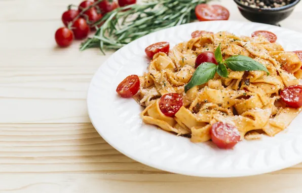 Plate, tomatoes, sauce, tomatoes, dish, spices, rosemary, Parmesan