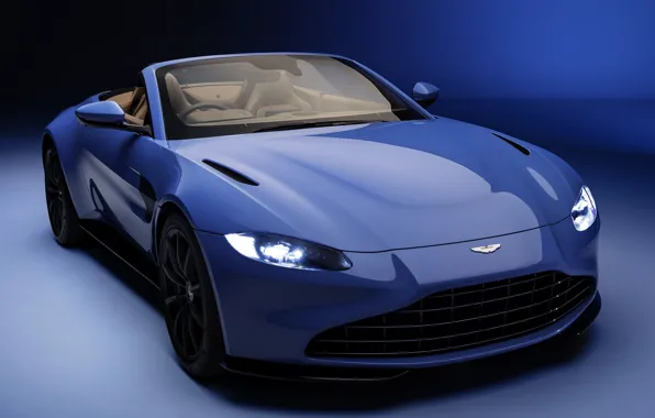 Machine, auto, Aston Martin, blue, Aston Martin, Roadster, Aston Martin Vantage Roadster