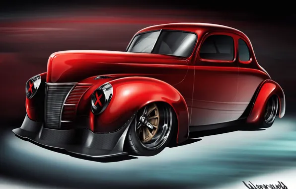 Auto, Figure, Machine, Art, Willys, Vehicles, Transport, Transport & Vehicles