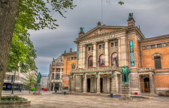 Area, Norway, monument, theatre, Oslo