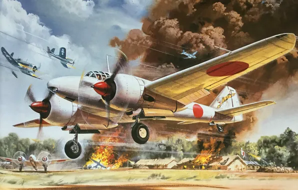 Japan, scout, interceptor, Roy Cross, Mitsubishi "Dinah", Ki 46-II