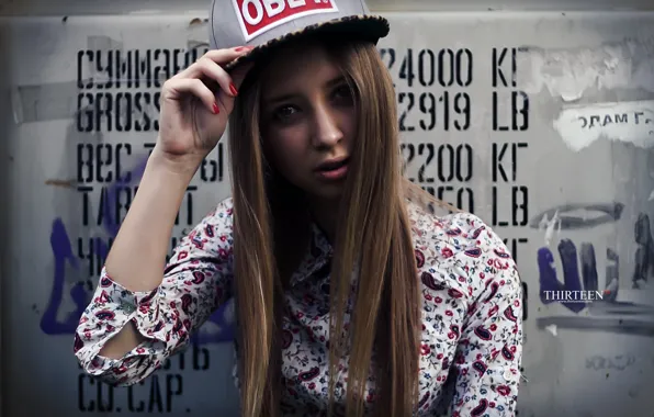 Picture girl, photographer, cap, girl, photography, photographer, obey, Thirteen