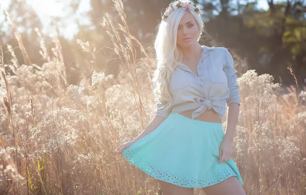 Summer, look, face, hair, blonde, Aida Ridic