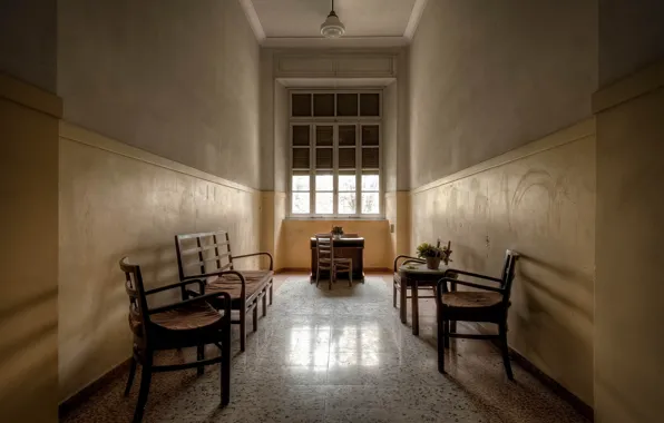 Picture room, window, chair