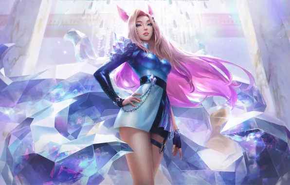 Picture energy, magic, the game, beauty, game, League of Legends, Ahri, LOL