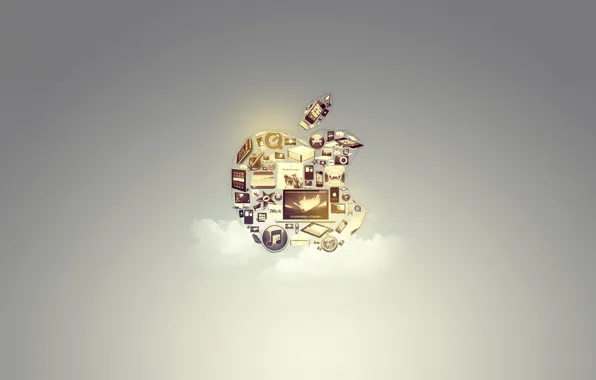 Background, apple, Apple, technology, cloud