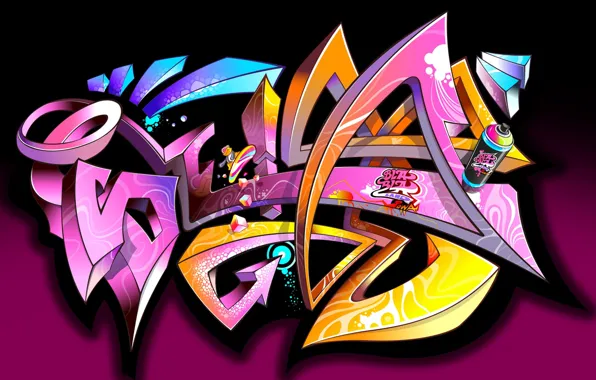 Graffiti, color, different
