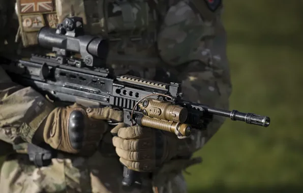 Weapons, soldiers, SA-80