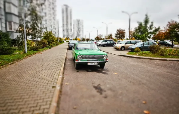 Picture green, USSR, Volga, GAZ-24
