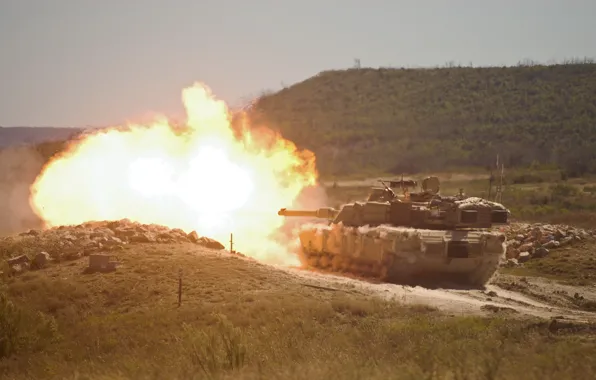 Picture weapons, tank, Abrams