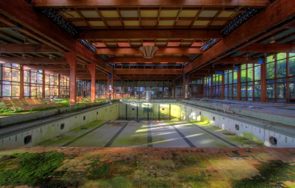 Pool, Abandoned, Empty