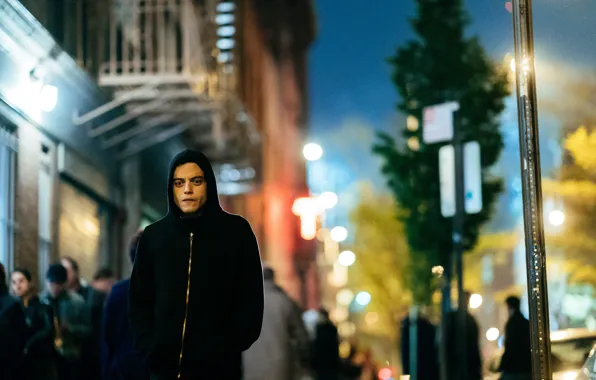 The city, street, the series, Rami Malek, Rami Malek, Mr. Robot, Mr Robot