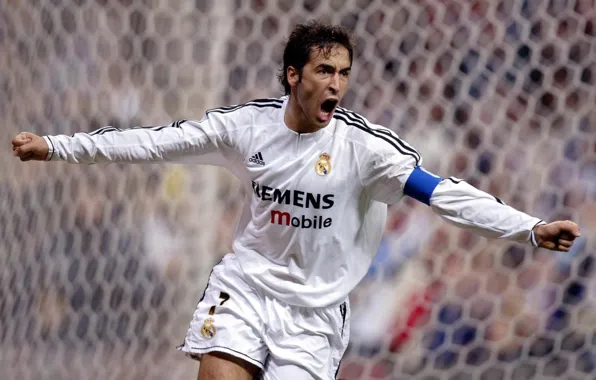 Picture joy, captain, legend, player, goal, captain, the celebration, Raul Gonzalez Blanco