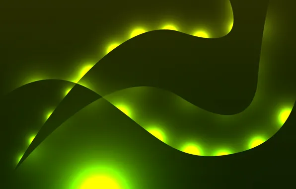 Light, line, green, Abstraction