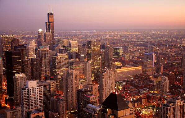 The city, Chicago, USA, Chicago, Illinois, panorama