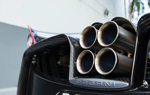 Picture Pagani, To huayr, exhaust, Pagani Huayra Roadster