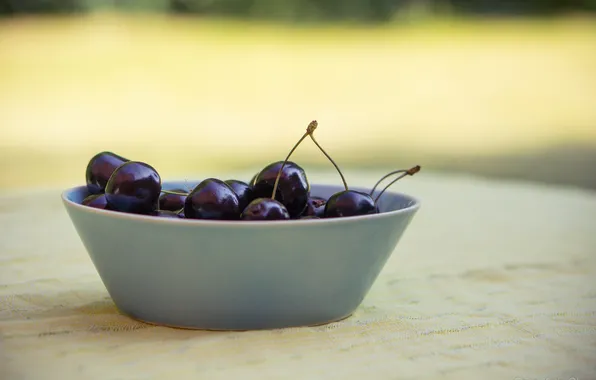 Table, background, Cup, cherry