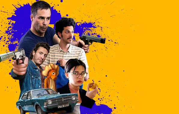 Gun, Doll, Machine, Costume, Weapons, Car, Muffler, Sam Rockwell
